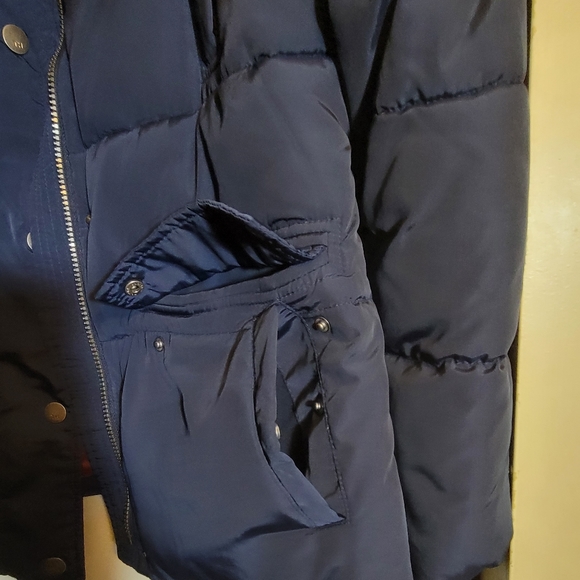 Tommy Hilfiger Navy Blue Winter Coat - Picture 6 of 7